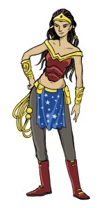 Ben's initial pass on a Wonder Woman redesign